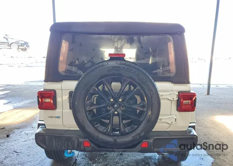 2024 Jeep Wrangler Sahara 4Xe из США, поврежденный, VIN 1C4RJXP6XRW254994